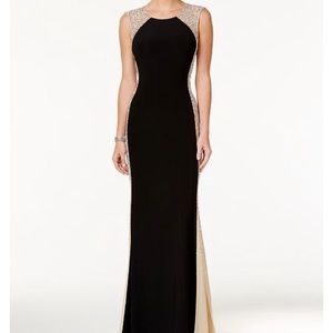 rhinestone gown trumpet style